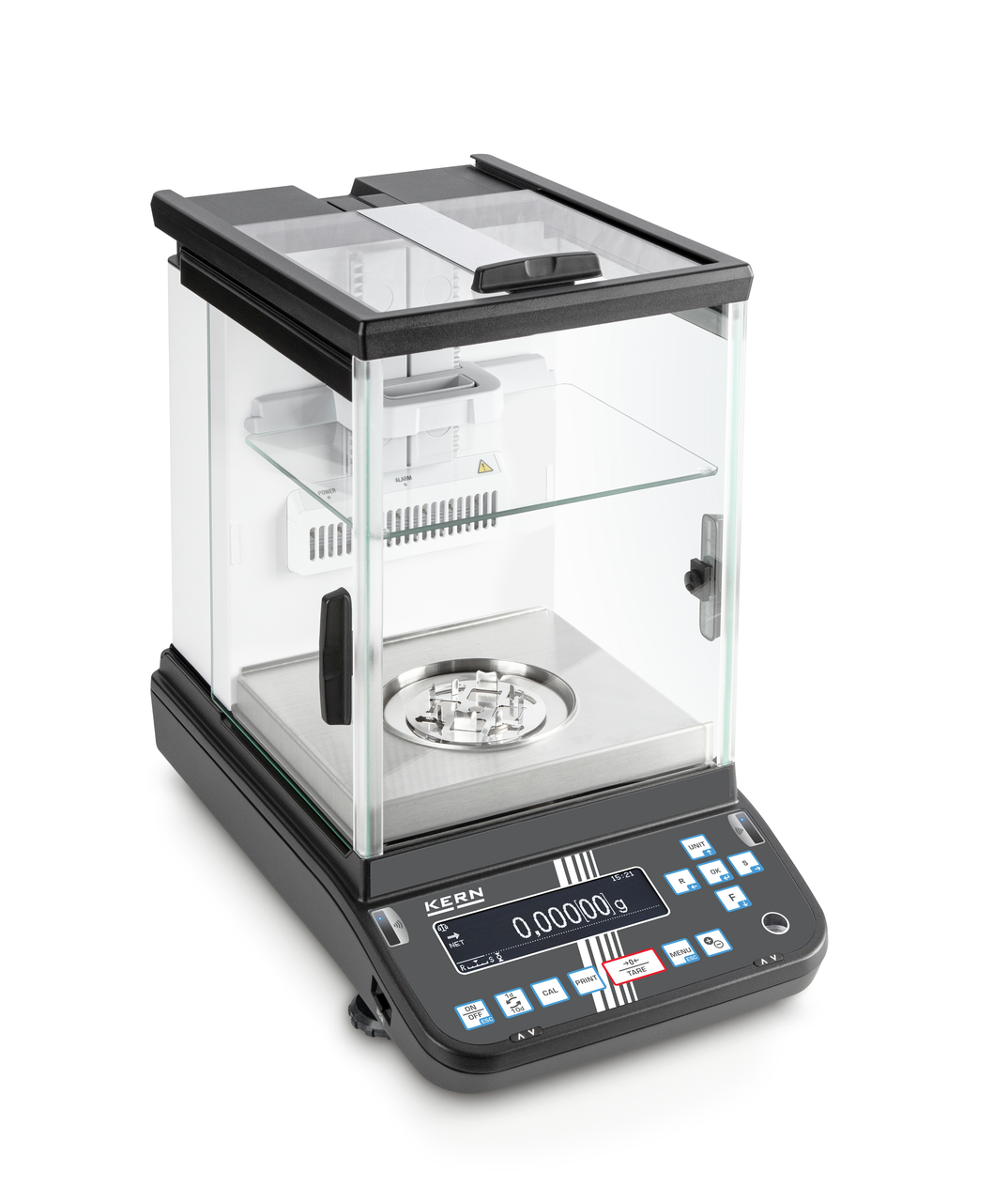 Balance analytique avec portes automatiques KERN ABP 200-5DAM, Portée : 102g; 220g Balance analytique avec portes automatiques